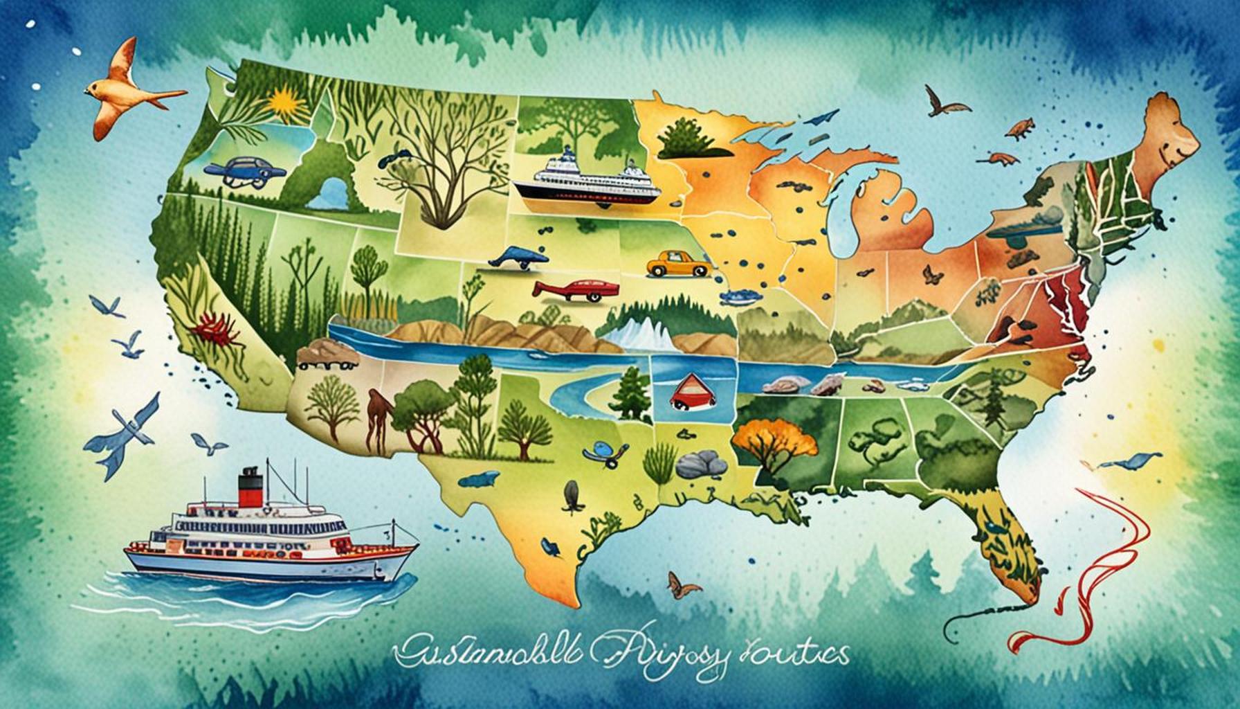 Ecological Routes: Sustainable Itineraries for Exploring the Biodiversity of the USA